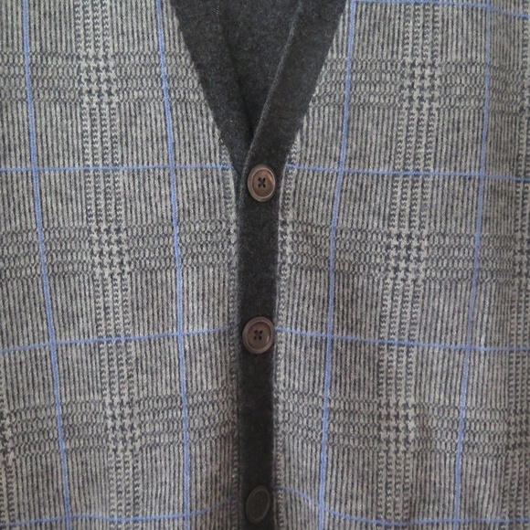 Polo Golf Merino Cardigan, Glen Check Pattern - Picture 8 of 12